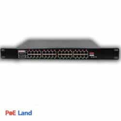 پچ پنل poe دارای 16 پورت گیگ