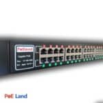 پچ پنل poe دارای 16 پورت گیگ