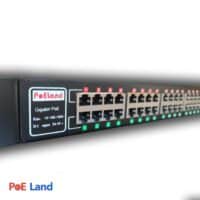 پچ پنل poe دارای 16 پورت گیگ