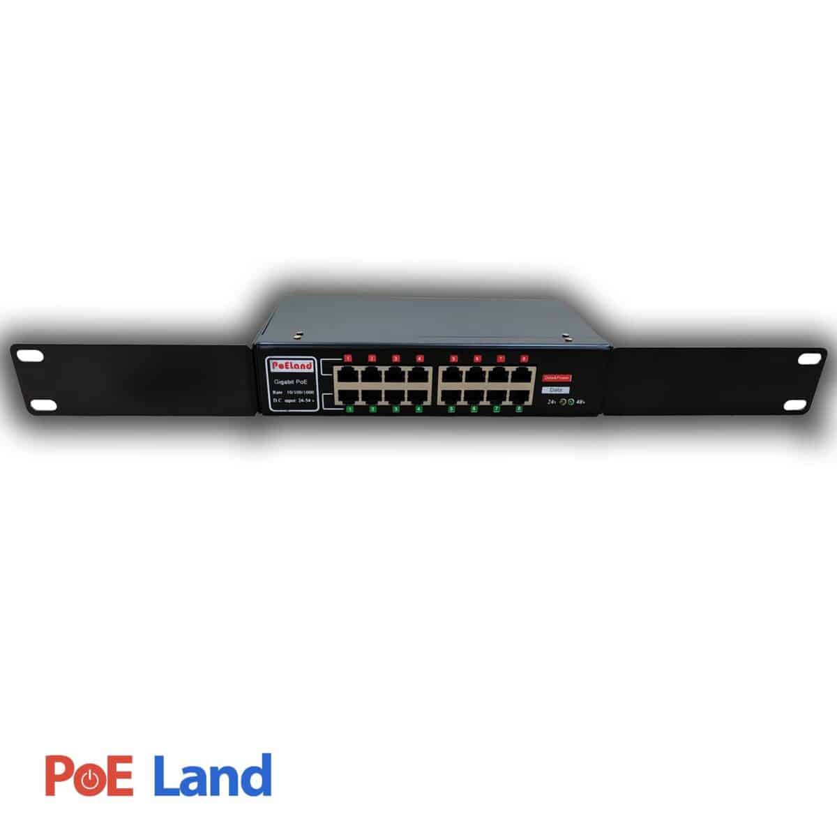 پچ پنل PoE گیگ 8 پورت برند PoELAND - تصویر 2