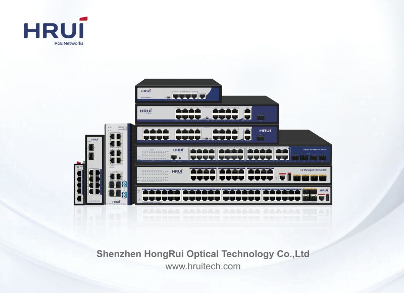 محصولات سوئیچ شبکه hrui poe