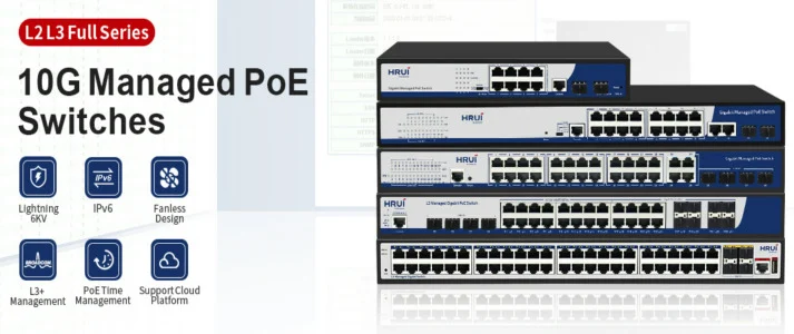 سوئیچ شبکه hrui poe