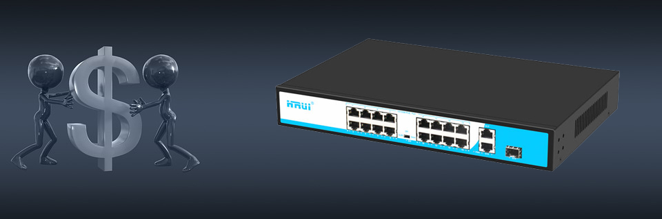 قیمت سوئیچ شبکه hrui poe