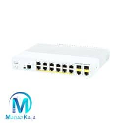 نمای زاویه‌دار سوئیچ Cisco WS-C2960C-12PC-L