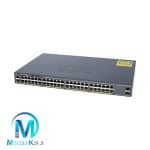 نمای زاویه‌دار سوئیچ Cisco WS-C2960X-48TS-LL